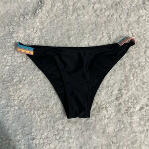 Black/Multicolored Bikini Bottoms
